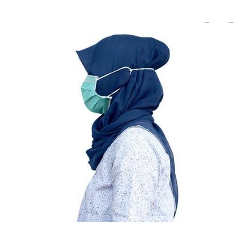 Masker Wajah Headloop HYGENIX 3Ply isi 50pc - MASKER HIJAB