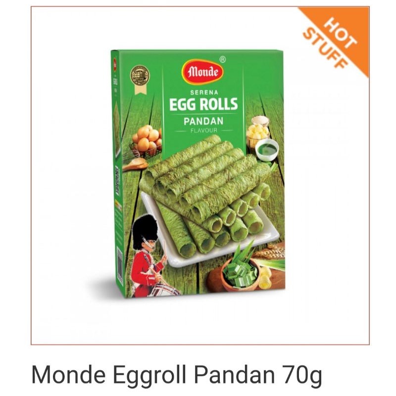 

Monde Serena Egg Roll Pandan 70gr