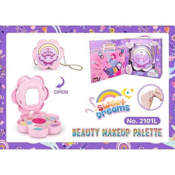 Make Up Bag Mermaid Unicorn mainan makeup alat rias anak