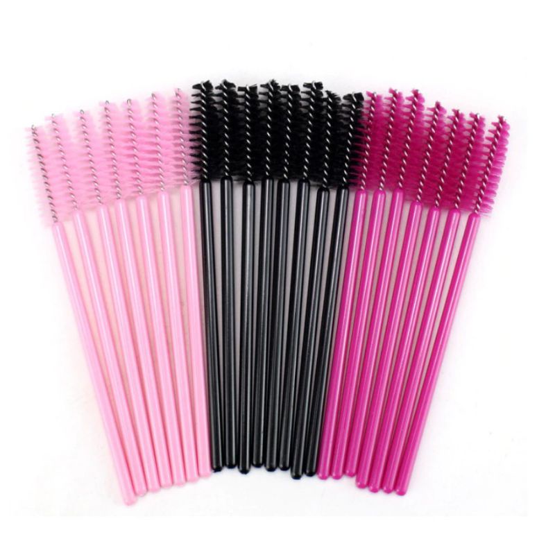 [ 1 SET ISI 50PC ]APLIKATOR  SISIR BULU MATA DISPOSAL/ SPOOLIE/APLIKATOR MASCARA MURAH ISI 50PC KUAS MASCARA BRUSH