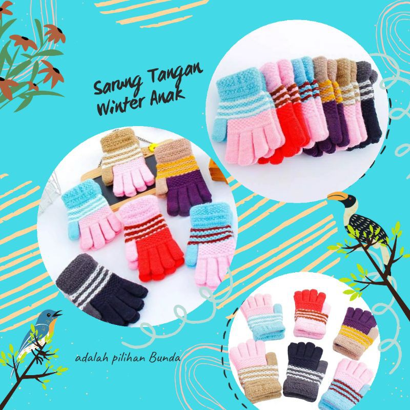 PROMO GIFT Sarung Tangan Anak Winter Bahan Wol  