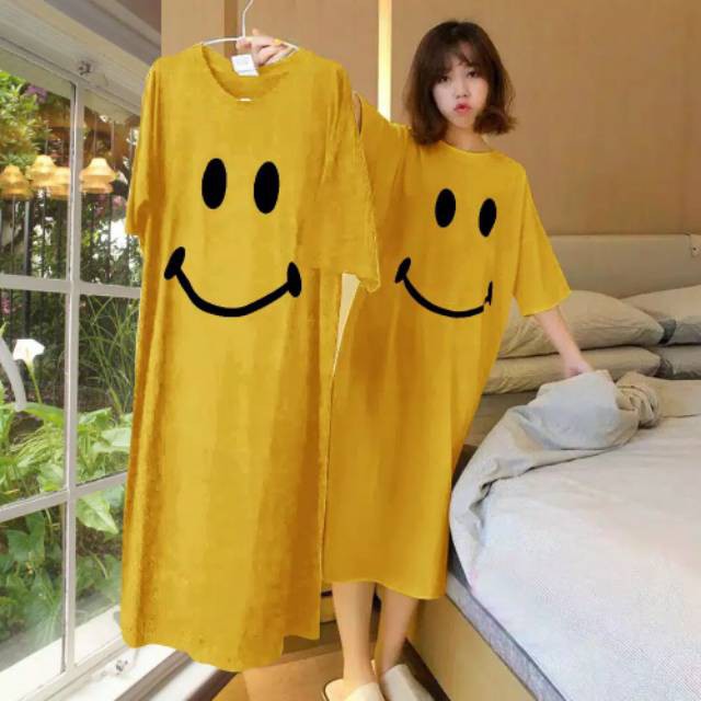 MakeGrosir - DRESS JUMBO SMILE CERIA