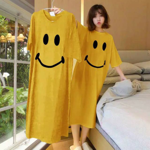 MakeGrosir - DRESS JUMBO SMILE CERIA