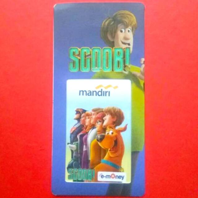 Mandiri eMoney Edisi SCOOB! (Scooby Doo) ORI /Like eTOLL Tapcash Flazz or Brizzi