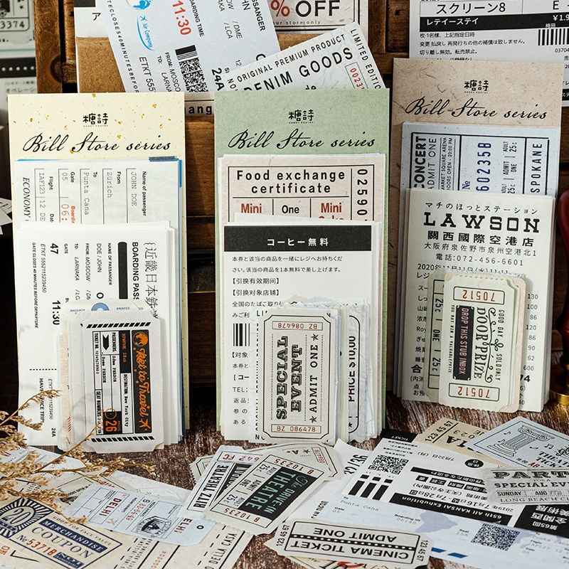 

20pcs ticket vintage