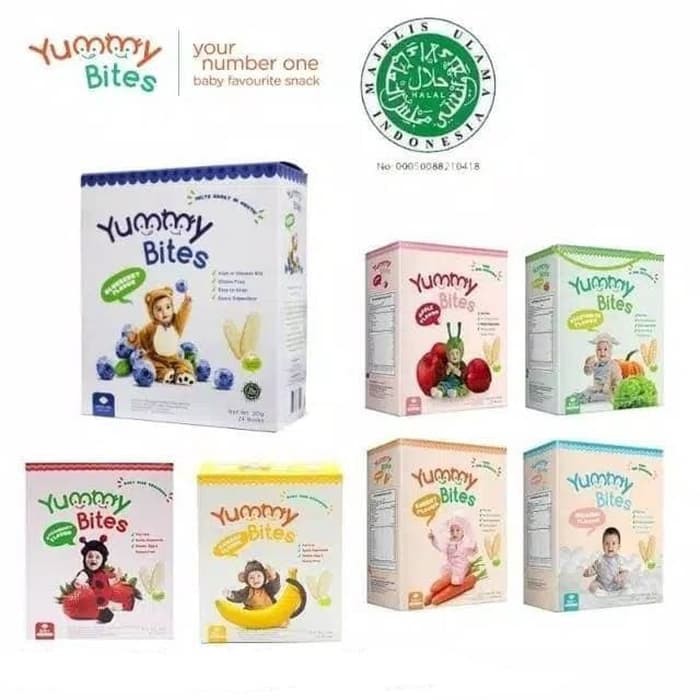 Yummy Bites Snack Baby / Cemilan Bayi - NEW PACKAGING