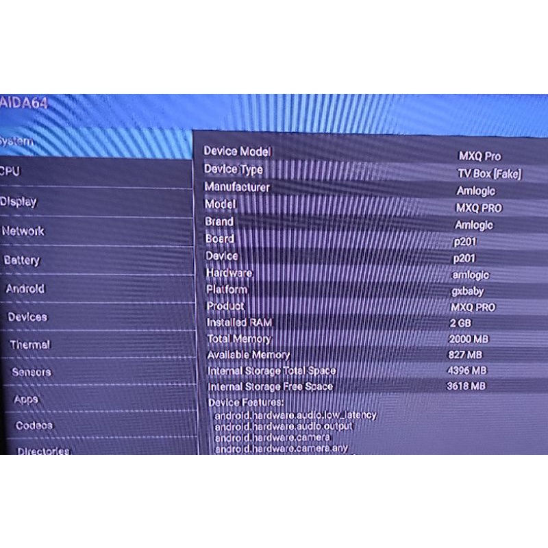 STB android MXQ Pro amlogic