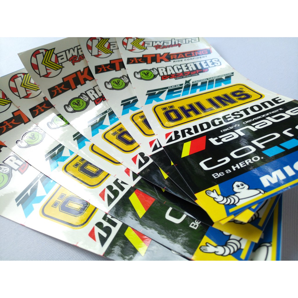 Stiker Racing  Pack Kecil / Stiker Motor / Sticker Honda - Ohlins Kawahara