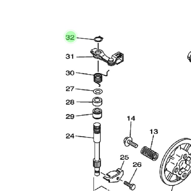 KLIP AS STUT KOPLING F1ZR ORI YGP FIZR FIZ F1Z R CLIP KLIPAN CIRCLIP KLEM KLEMAN SETUT