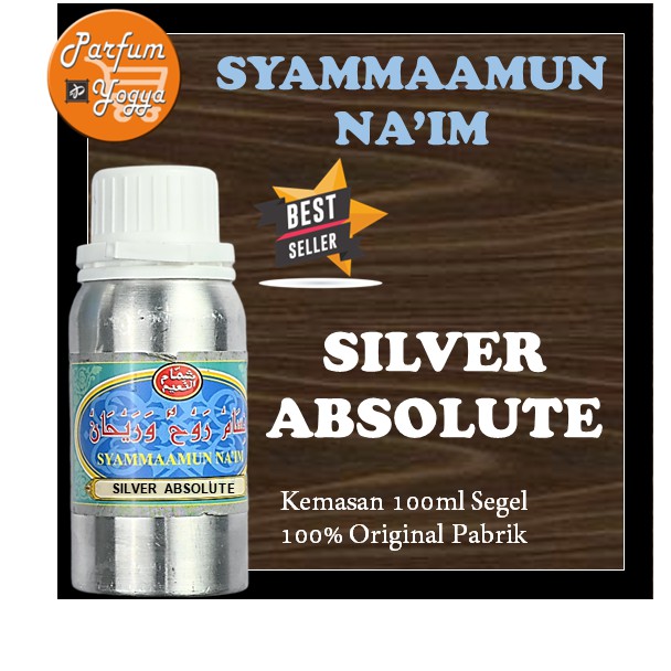 BIBIT PARFUM MURNI SYAMMAAMUN NA'IM SILVER ABSOLUTE 100ML| SYAMAMUN NAIM SILVER ABSOLUT |BEST SELLER