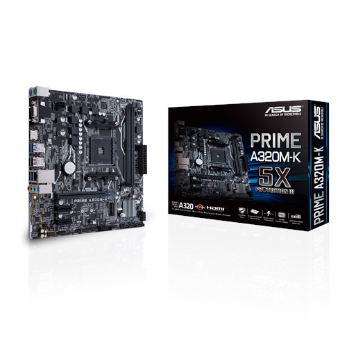 Motherboard Asus PRIME A320M-K (AM4, DDR4, USB 3.1, SATA3)