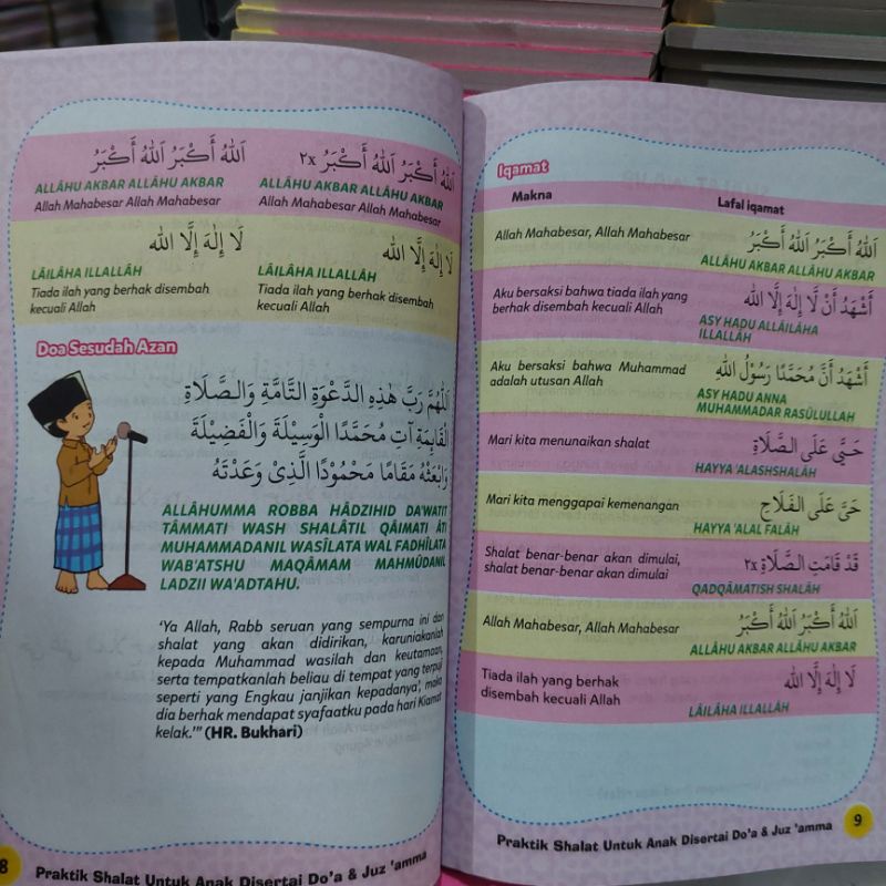 Buku Wudhu Sholat Dan Doa - Full Colour Edisi Lengkap
