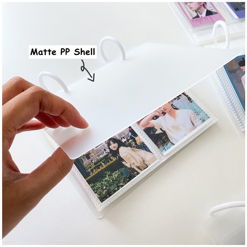 3inch/4inch/6inch Binder Gaya Minimalis Matte Cover Dengan 25pcs Sleeves Album Foto Untuk Mini Photo Card Holder Storage Book