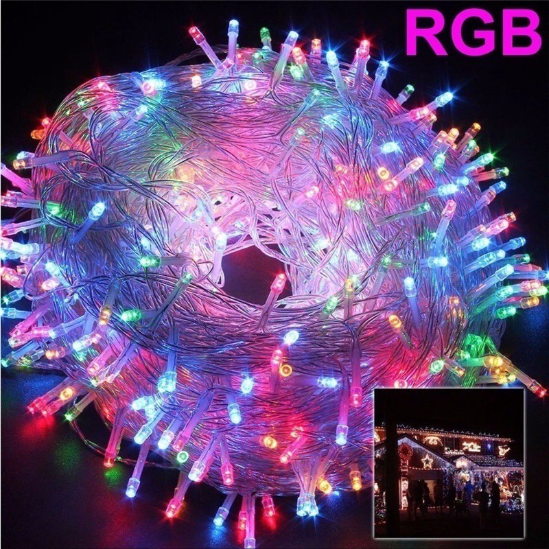 Lampu Tumblr RAINBOW / Natal LED / Dekorasi / Twinkle Light 10m