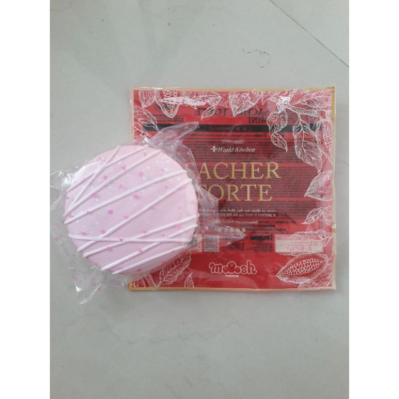 Squishy Ibloom Sacher Torte Limited Edition Pink Preloved