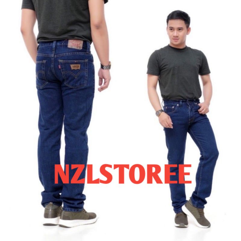 Celana jeans standard panjang cowok pria dewasa