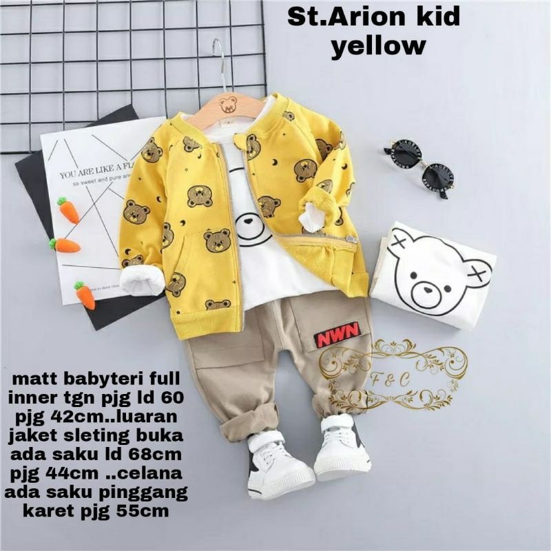 Setelan Anak Laki-Laki / Setelan Anak Usia 3-4 Tahun / Set Arion