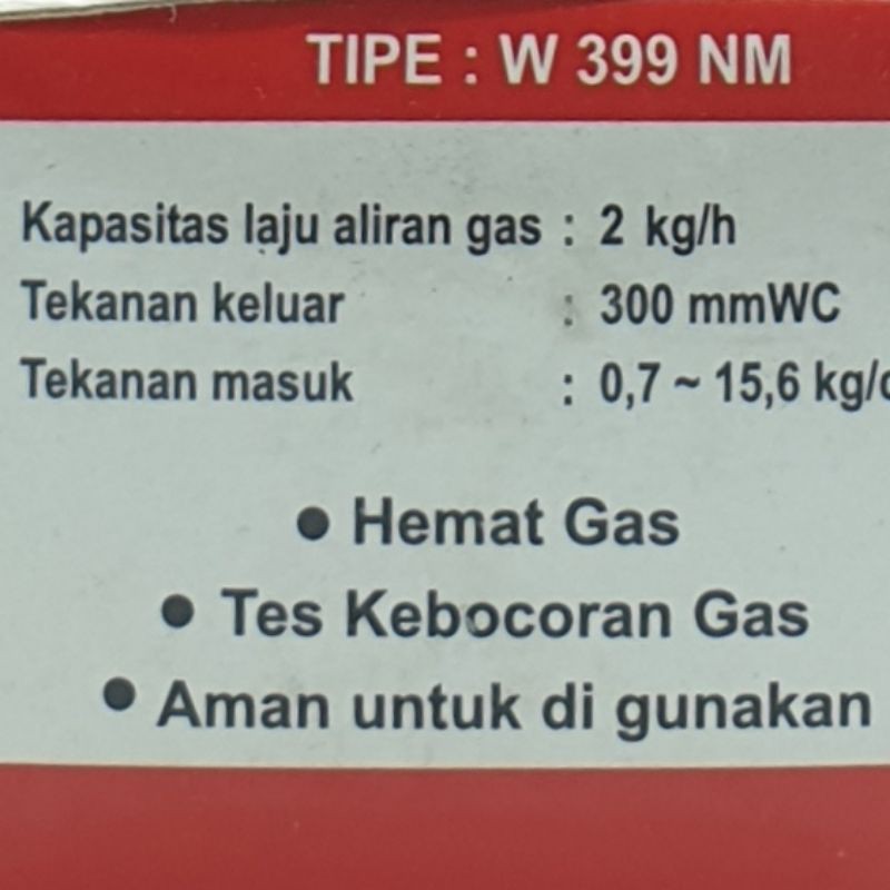 REGULATOR GAS WINN GAS W-399NM TANPA METER / REGULATOR GAS KOMPOR GAS LPG