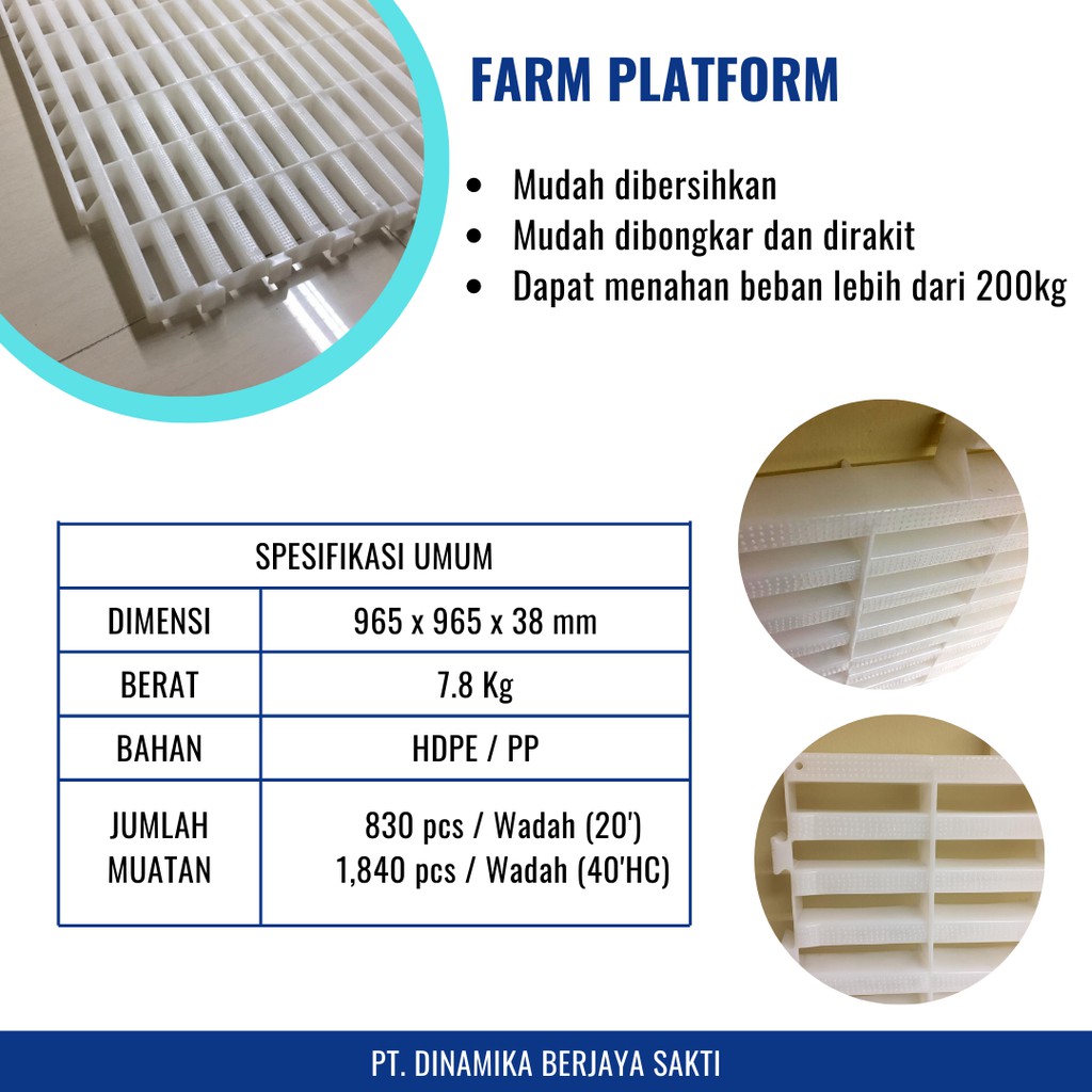 Slat Plastik / Pijakan / Alas Kandang Untuk Sapi, Kambing dll