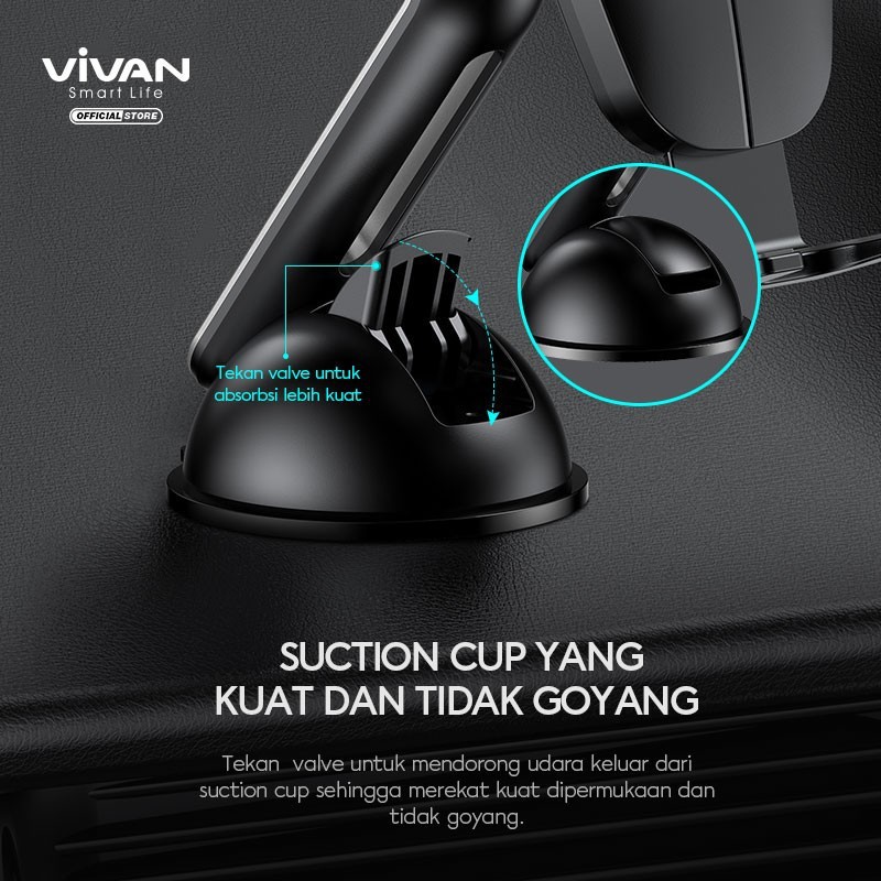 CAR HOLDER STAND MOBIL VIVAN CHS08 BISA DIKACA DASHBOARD , DASBOR MOBIL