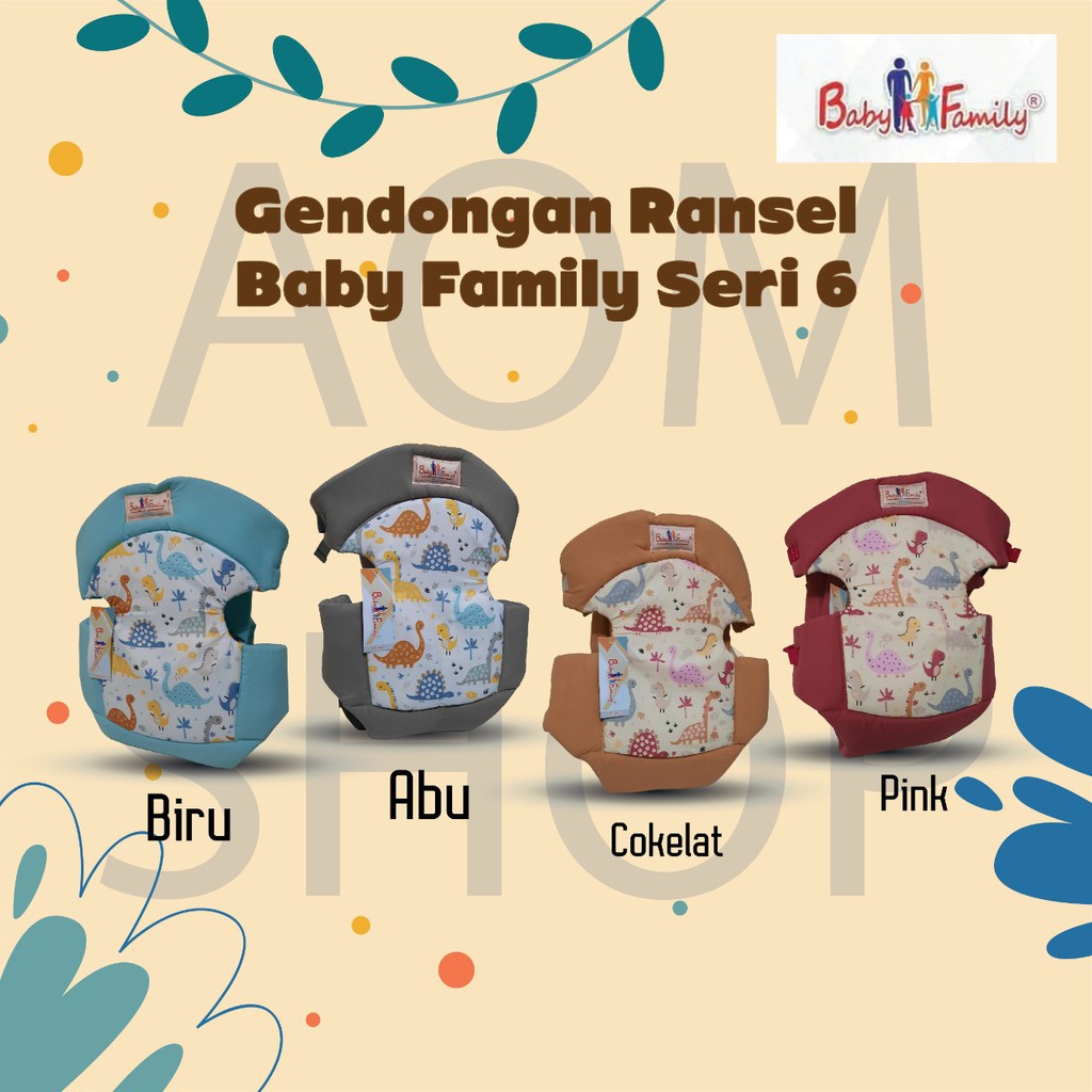 Gendongan Depan Ransel Family 6 FG6101, Gendongan Bayi