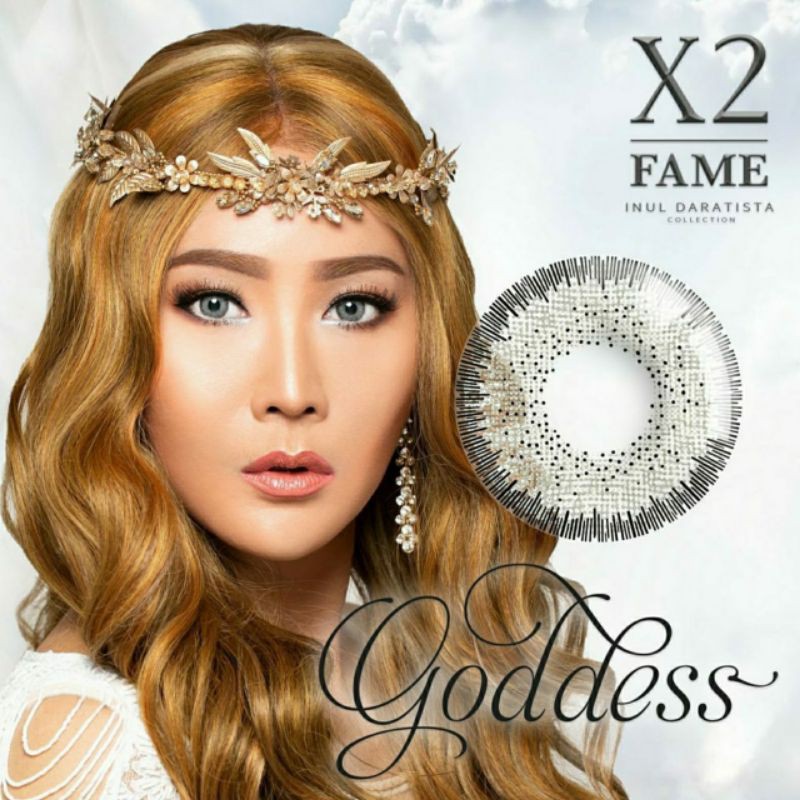 Softlens X2 FAME INUL DARATISTA 14.5 MM GODDESS-GREY MINUS -0.50 S.D -10.00 / Soflen Soflens X2 FAME