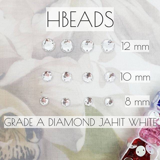 DA4 | 50pcs (TAIWAN) BULAT DA416|10mm &amp; DA417|12mm grade A diamond jahit