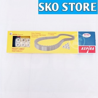 Vbelt Set H2-231PA-KVB-1200 Aspira 100% Original Vanbelt Vanbel V belt V-belt + Roller VARIO