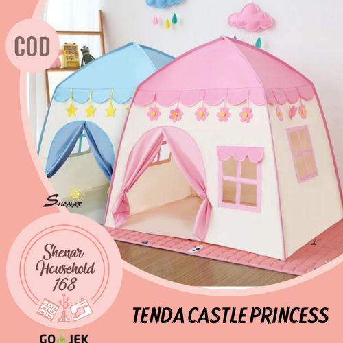 SHENAR , TENDA CASTLE PRINCESS TENDA ANAK CASTLE  TENDA MAIANAN  ANAK UNIK VIRAL MULTIFUNGSI AKSESORIS