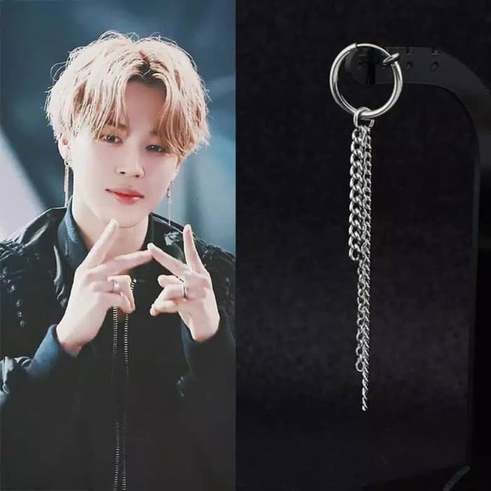 EE0450 - Anting JEPIT Tanpa Tindik Pria Wanita Kpop Korea BTS EXO NCT