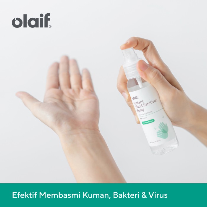 Jual Olaif Instant Hand Sanitizer Gel / Spray (75% Alcohol) - 100ml Indonesia|Shopee Indonesia