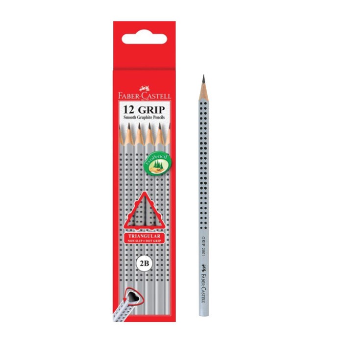 

Pencil Grip 2001 2B 1 pak @12 pcs / Pencil Grip Untuk Anak / faber Castell