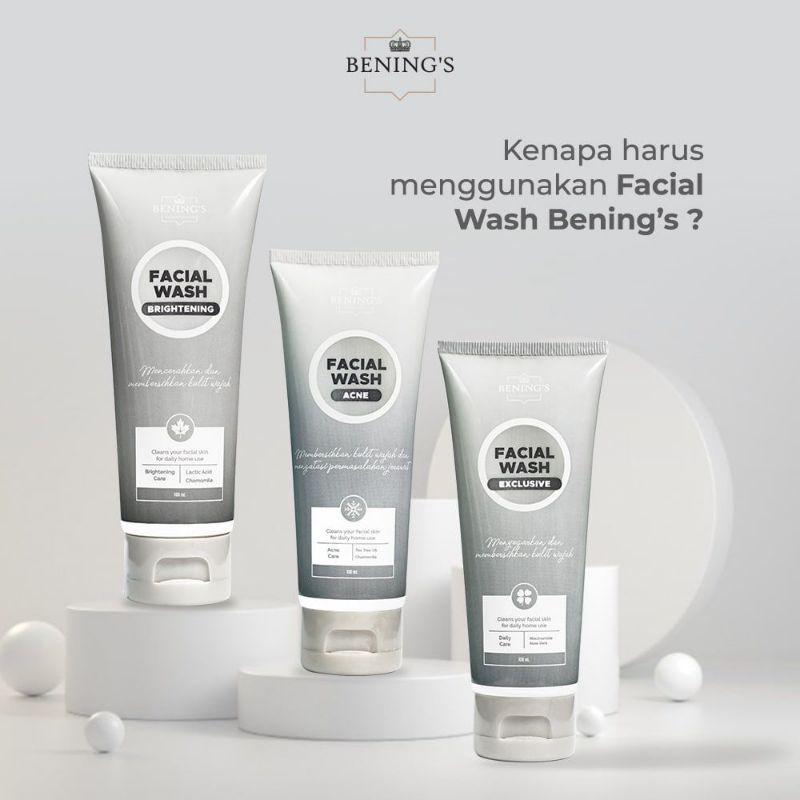 BENING'S SKINCARE DR. OKY PRATAMA FACIAL WASH BRIGHTENING/EXCLUSIVE/ACNE