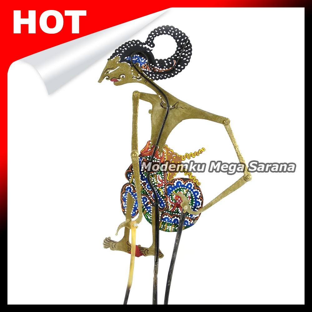 Souvenir Wayang Kulit Mini Caperan Super 20 Cm - Raden Arjuna Janoko Janaka