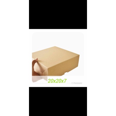 

Box Die Cut 20X20X7 Kotak Makan Kemasan Snack Baju Kado