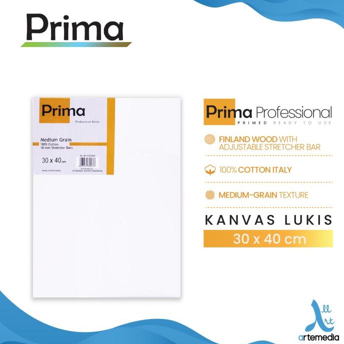 

Kanvas Lukis Prima Professional 30x40cm Cotton Canvas