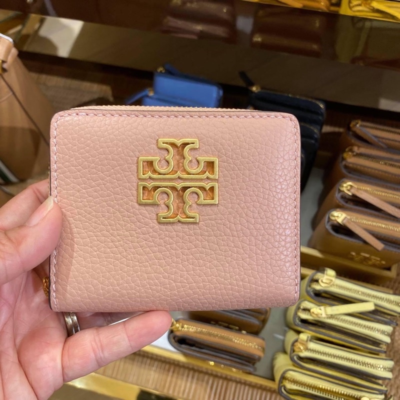 Sold - Tory burch britten mini wallet pink moon