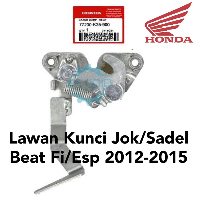 77230K25900 ENGSEL DUDUKAN / LAWAN KUNCI BELAKANG SADEL JOK Catch Comp Seat BEAT FI / BEAT ESP K25 ORIGINAL