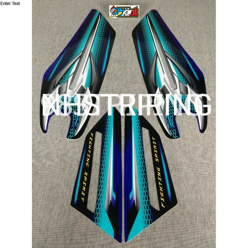 STRIPING RX KING BIRU TOSCA  2007 STIKER LIS POLET ORI YAMAHA
