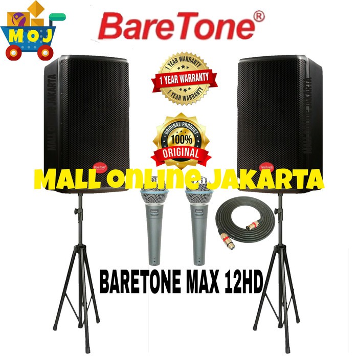 Speaker aktif baretone max12hd max 12 hd paket baretone aktiv max 12hd