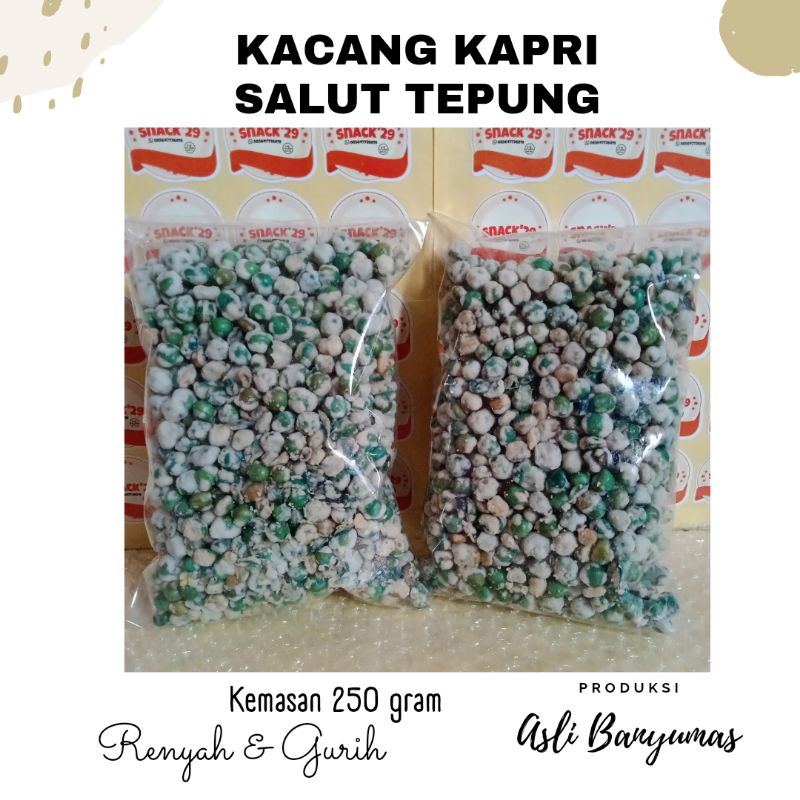 

KACANG KAPRI SALUT TEPUNG 250 GRAM | KHAS BANYUMAS | HARGA TERJANGKAU | FREE GIFT MIN BELANJA 50K (all item)