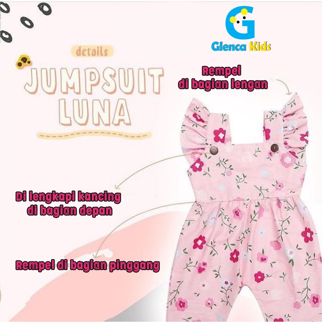 BAJU PAKAIAN DRESS DRES KODOK JUMPSUIT JAMSUIT JUMSUIT ANAK BAYI CEWE CEWEK PEREMPUAN HARIAN USIA UMUR 1 2 3 4 5 TH THN TAHUN KATUN TERBARU 2021 COD SURABAYA GRESIK SIDOARJO MOJOKERTO MALANG MADIUN JAKARTA DEPOK BEKASI TANGERANG GLENCA KIDS GLENCAKIDS-6
