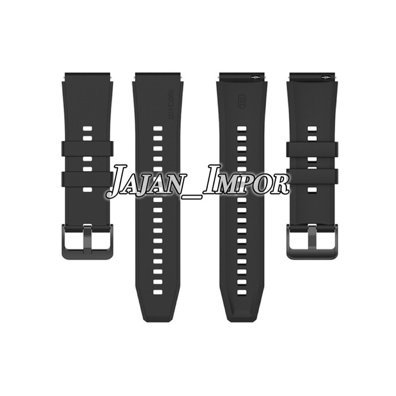 Universal 22mm Rubber Strap Tali Jam Karet Silikon Berkualitas High Quality