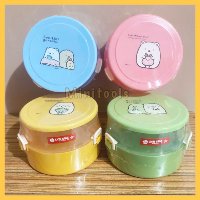 Tempat Bekal Bulat Kecil / Lion Star SB-14 Round Pop Lunch BPA Free