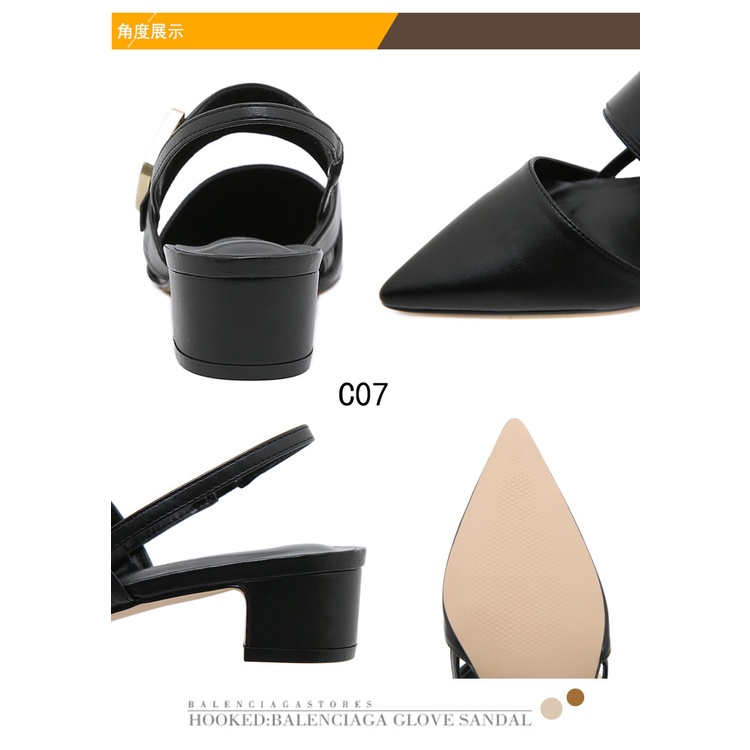 Buckle Slingback Pumps #C07