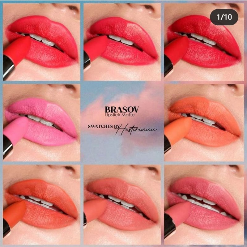 BRASOV Lipstick Matte 3.8g BPOM | lipstik mate