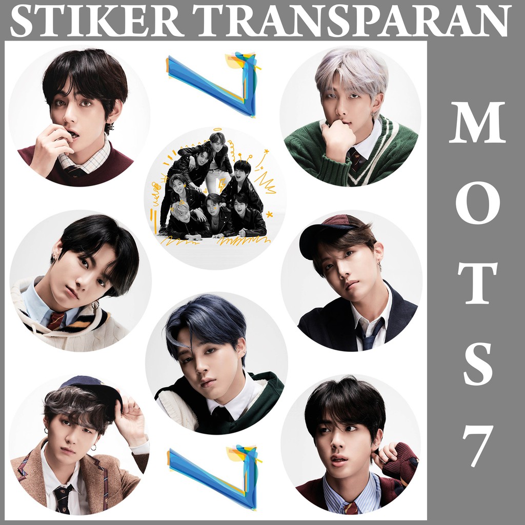  READY STOCK Stiker  Transparan BTS  Set Kpop Murah  