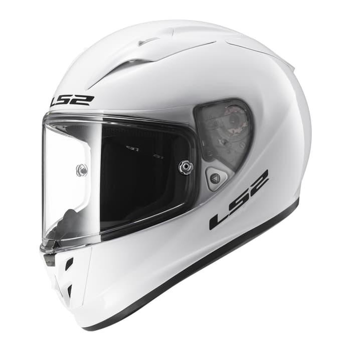 HELM LS2 FF323 ARROW EVO SOLID GLOSS WHITE