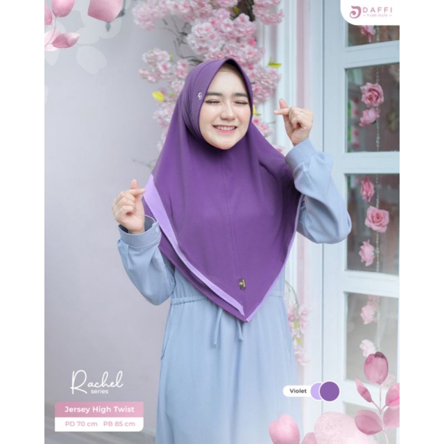 (ORIGINAL DAFFI)  RacheL Khimar jersey high twist