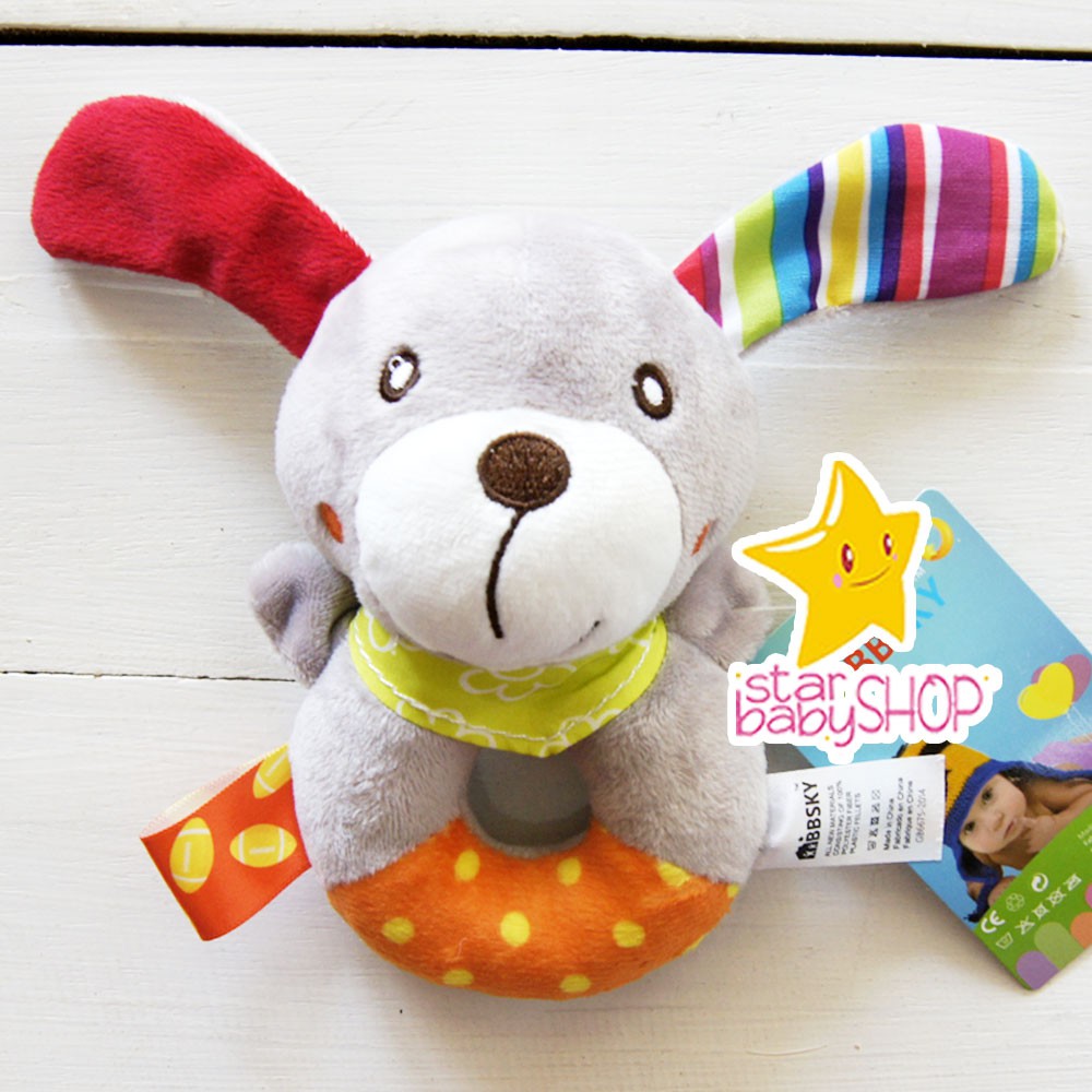 Boneka Rattle - Animal Rattle Stick - Cow